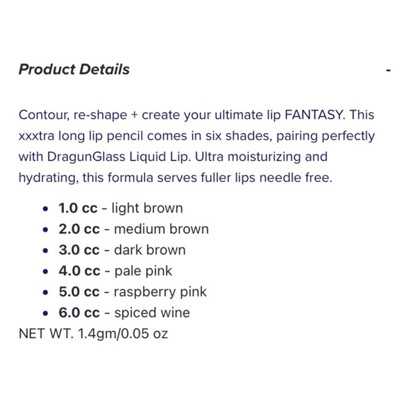 NWT Dragun Beauty Lip Job Liner w/ pencil sharpener - Picture 7 of 8